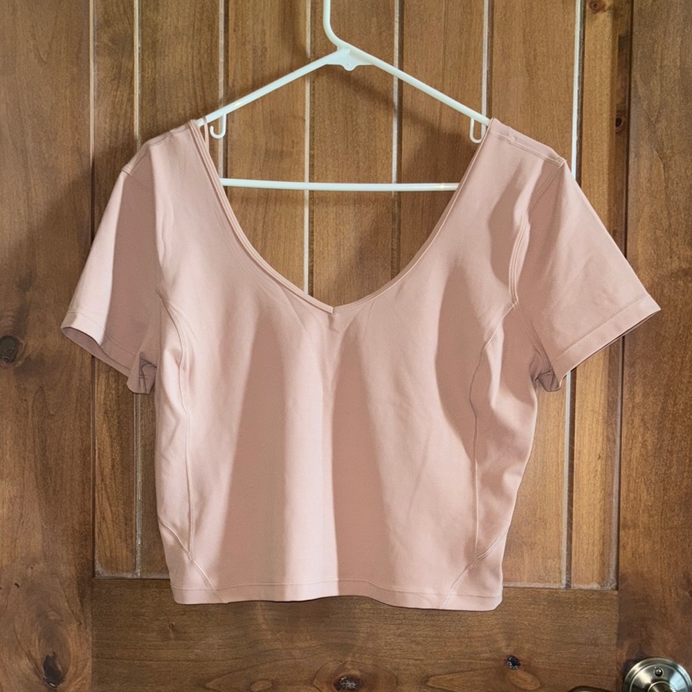 NWT LULULEMON Blush Pink V-Neck Align Women's Top